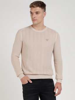 Guess - Beige Textured Sweater