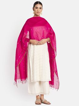 Fabindia - Cotton Silk Embroidered Dupatta