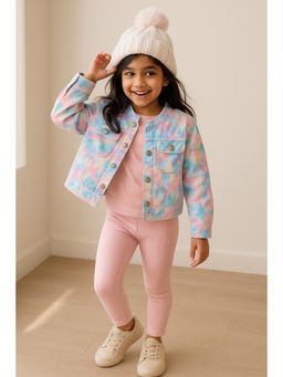 Tales & Stories - Girls Multi-Colour Cotton Jacket