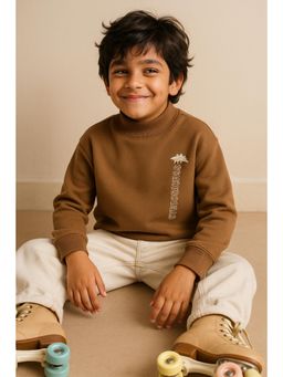 Tales & Stories - Boys Brown Polycotton Sweatshirt