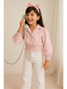Tales & Stories - Girls Pink Cotton Top