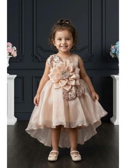 Lagorii - Girls Gold Satin Dress