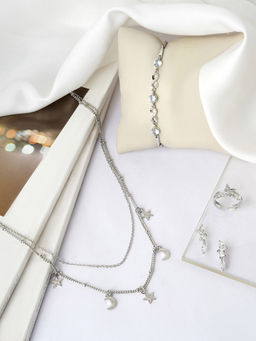 Joker and Witch - Joker & Witch Marble Silver Jewellery Set