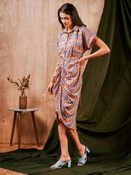 MISH - Multi-colored Geometric Print Dress