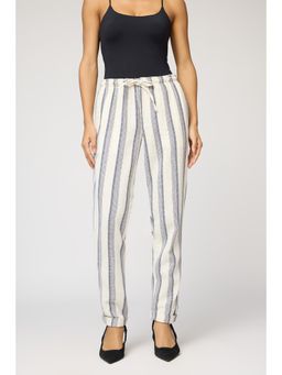 FREAKINS - Coastal White And Blue Stripe Pant