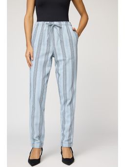 FREAKINS - Blue Luxe And Black Stripe Pant