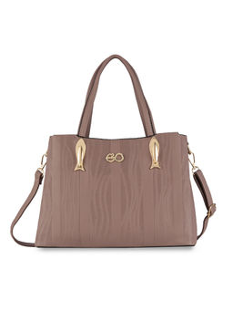 E2O - Croc Structured Mauve Satchel Handbag for Women