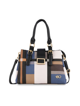 E2O - Multi-Color Colorblock Satchel Handbag for Women