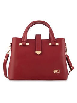 E2O - Dual Colour Quilted Structured Satchel Handbag
