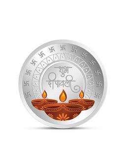 Kundan - 20g 999.9 Shubh Deepawali Color Silver Coin