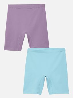 mackly - Girls Solid Panty Inner Shorts (Pack of 2)