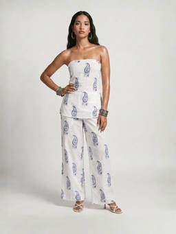NISHORAMA - Women White Trisha Co-Ord