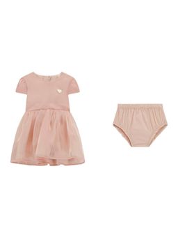 Guess - Pink Polyester Solid Girl Dress with Panty