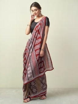 Fabindia - Cotton Mill Hand Block Print Sari