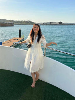 MISS MOSA BY AKANKSHA - White Luna Summer Cotton Eyelet Dress