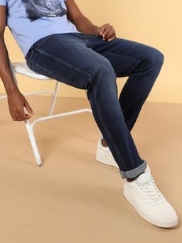 Wrangler - Men's Blue Vegas Skinny Fit Low Rise Light Fade Jeans