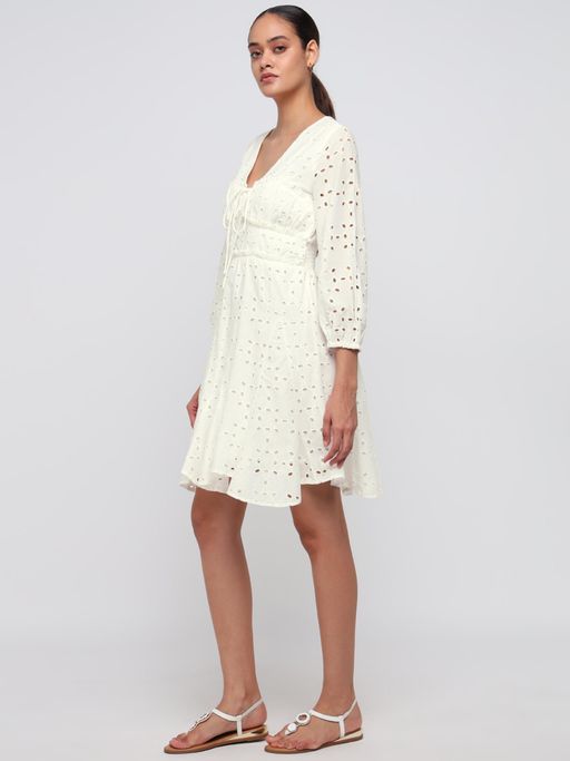 Flowy Mid Calf Dresses With Sleeves White Jacquard Dress Temu Switzerland Flowy Mid Calf Dresses With Sleeves White Jacquard Dress Temu Switzerland