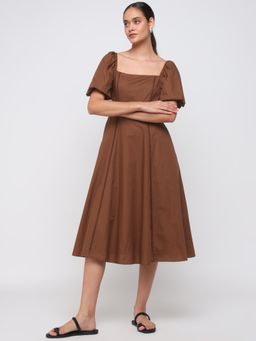 Cover Story - Earthy Brown Dress