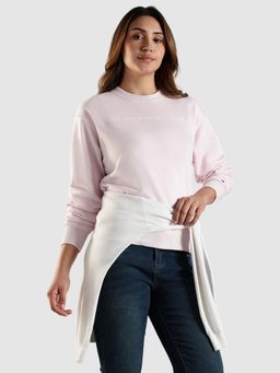 Tommy Hilfiger - Pink Regular Fit Cotton Regular Sweatshirt