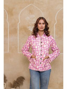 NAVYAS FASHION - Reversible Quilted Pink Jacket