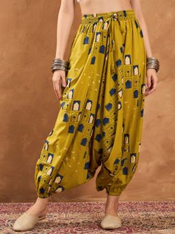 InWeave - Yellow Window Cowl Harem Pant