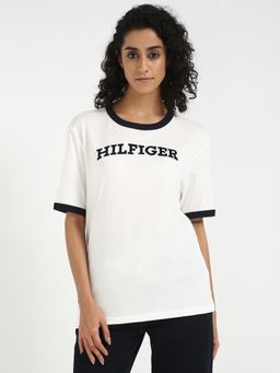 Tommy Hilfiger - White Women Casual Crew Neck T-Shirt
