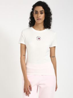 Tommy Hilfiger - White Women Casual Crew Neck T-Shirt