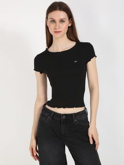 Tommy Hilfiger - Black Women Casual Round Neck T-Shirt