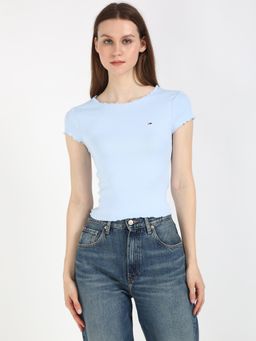 Tommy Hilfiger - Blue Women Casual Round Neck T-Shirt