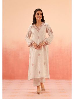 DOHR INDIA - Sahiba Bali In Gulbano Embroidered Kurta And Pant