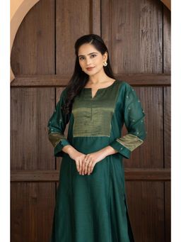 HAAVI BY PURAB - Yura Zari Embroidered Green Kurta with Pant