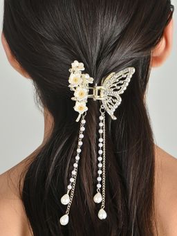 ToniQ - Floral Butterfly Claw Hair Clip Women