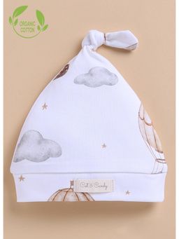 Cot & Candy - White Organic Balloon Pop Beanie