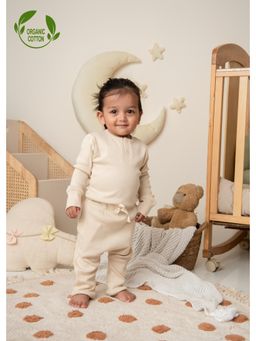Cot & Candy - Organic Drawstring Joggers-Beige