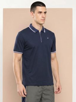 Alcis - Navy Blue Core Pique Polo T-Shirt