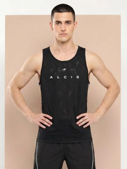 Alcis - Black Varsity Pro Tank T-Shirt