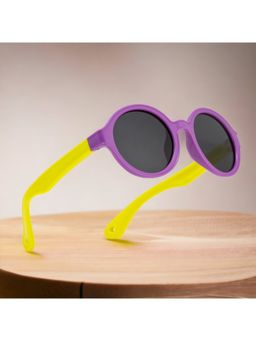ROYAL SON - Kids Oval Polarised Purple Sunglasses for Boys Girls CHIKID00136-C4