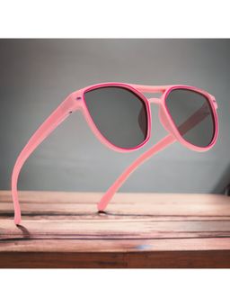 ROYAL SON - Kids Square Polarized Baby Pink Sunglasses for Boys Girls CHIKID00137-C4