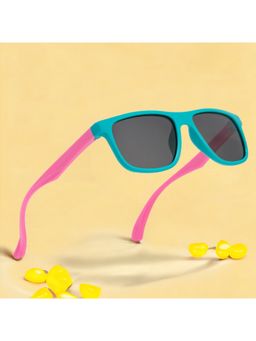ROYAL SON - Kids Square Polarized Sky Blue Sunglasses for Boys Girls CHIKID00139-C4