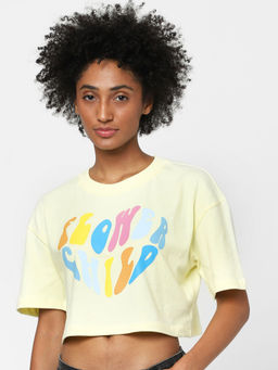 ONLY - Women Casual Wear Yellow T-shirts