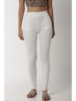 Soch - Women White Solid Leggings
