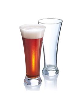 Smartserve - Pilsner Tall Beer -Cocktail -Mocktail Glass- 295 ml - (Set of 2) - Clear