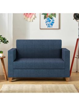 Chumbak - Modern Loveseat - 2 Seater, Sailor Blue