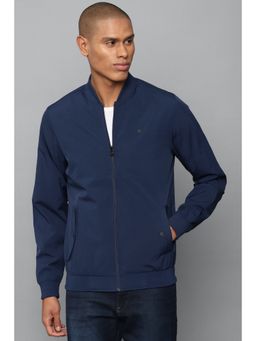 Allen Solly - Men Navy Solid Full Sleeves Casual Jacket
