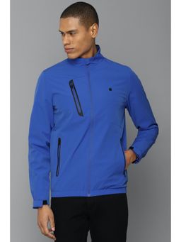 Allen Solly - Men Blue Solid Full Sleeves Casual Jacket