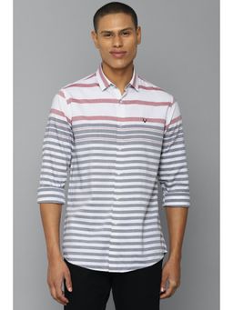Allen Solly - Men Multi Slim Fit Stripe Full Sleeves Casual Shirt