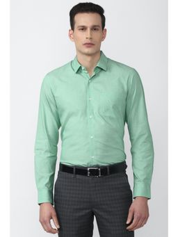 Peter England - Men Green Slim Fit Formal Shirt