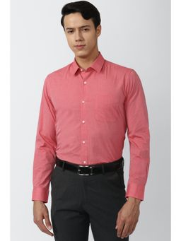 Peter England - Men Pink Regular Fit Formal Shirt