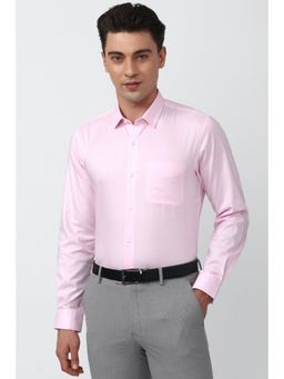 Peter England - Men Pink Slim Fit Formal Shirt