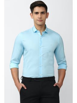 Peter England - Men Blue Super Slim Fit Formal Shirt